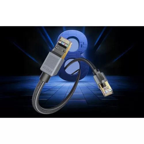 NW343 Cat8 F/FTP Ethernet kábel 1m-6941876299324 4 kép