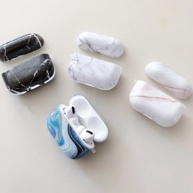 AirPods Pro 1/2 tok márvány mintával fehér-piros színben-0000000009818 1 kép