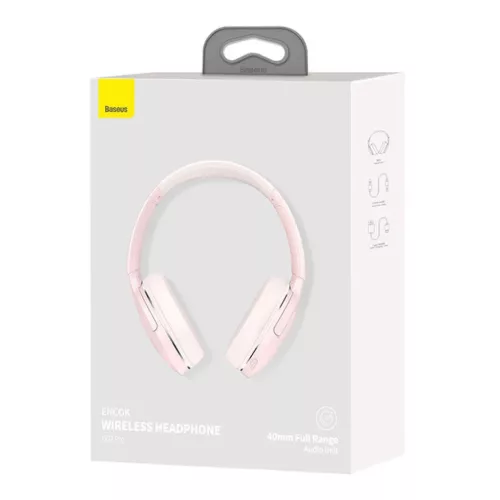 Baseus Encok D02 Pro vezeték nélküli fejhallgató (rózsaszín)-6932172651114 8 kép