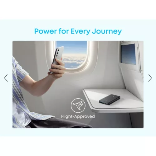 Powerbank Anker Zolo, 10000mAh, 22.5W, QC + PD, Fehér A110DH21-194644276560 9 kép