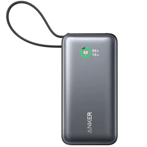 Powerbank Anker Nano, 10000mAh, 30W, QC + PD, Fekete A1259G11-194644170868 2 kép