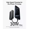 Powerbank Anker Nano, 10000mAh, 30W, QC + PD, Fekete A1259G11-194644170868 7 kép