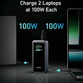 Powerbank Anker Prime, 20000mAh, 200W, QC + PD, Fekete A1336011-194644130893 2 kép