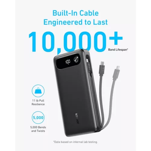 Anker PowerCore powerbank, 20000mAh, 87W, QC + PD, fekete-194644197469 11 kép