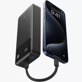 Anker Powerbank, 20000mAh, 30W, QC + PD, Fekete A1384G11-194644173401 2 kép