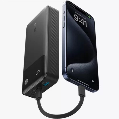 Anker Powerbank, 20000mAh, 30W, QC + PD, Fekete A1384G11-194644173401 2 kép