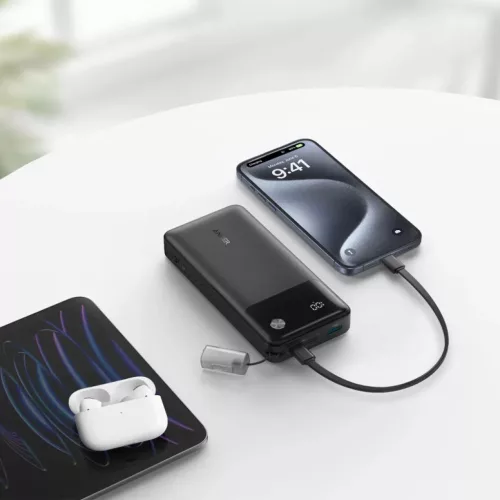 Anker Powerbank, 20000mAh, 30W, QC + PD, Fekete A1384G11-194644173401 5 kép