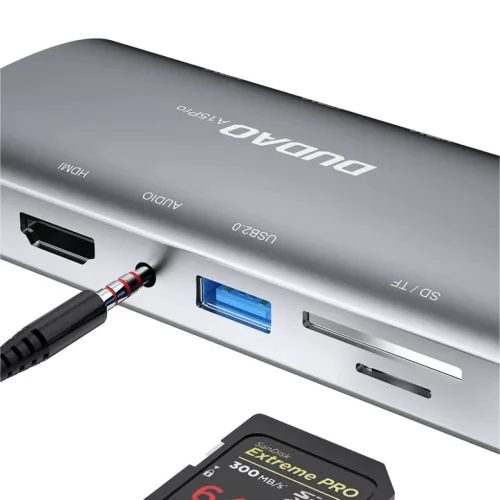 Dudao 11in1 multifunkciós HUB USB Type-C - USB Type-C PD 60W / HDMI /-6970379618479 5 kép
