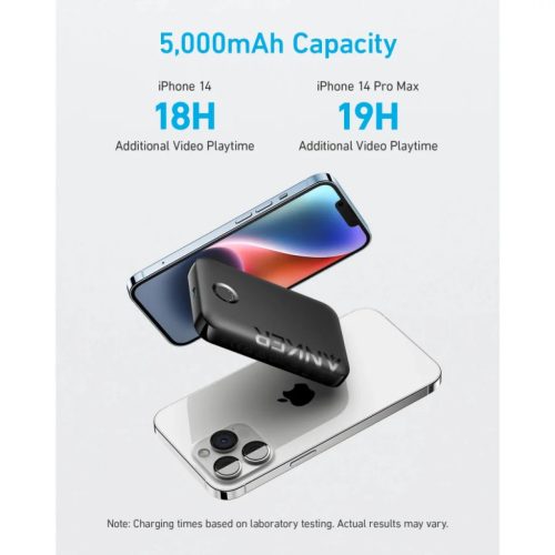 Anker 321 MagGo powerbank, 5000mAh, 7,5W, fekete-194644125615 7 kép