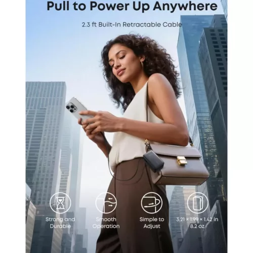 Anker Nano Powerbank, 10000mAh, 45W, QC + PD, Fekete A1638H11-194644209599 3 kép