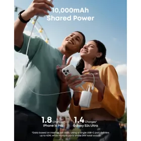 Powerbank Anker Nano, 10000mAh, 45W, QC + PD, Fehér A1638H21-194644223861 2 kép