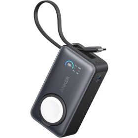 Powerbank Anker MagGo, 10000mAh, 35W, PD + QI, Fekete A1657011-194644039073 2 kép