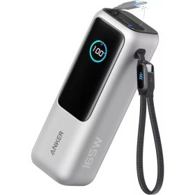Powerbank Anker, 25000mAh, 165W, QC + PD, Ezüst A1695H41