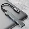 Dudao HUB 4in1 USB-C - 4x USB-A (3 x USB2.0 / USB3.0) 6.3cm fekete (A1-6973687247065 2 kép