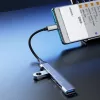 Dudao HUB 4in1 USB-C - 4x USB-A (3 x USB2.0 / USB3.0) 6.3cm fekete (A1-6973687247065 3 kép