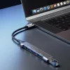 Dudao HUB 4in1 USB-C - 4x USB-A (3 x USB2.0 / USB3.0) 6.3cm fekete (A1-6973687247065 10 kép
