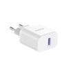 Dudao A20EU USB-A 18W hálózati töltő adapter - fehér + USB-A - Li-6976625331994 3 kép