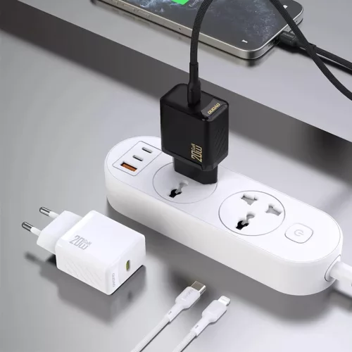 Dudao A26 PD20W GaN USB-C Töltő - Fekete-6976625334063 3 kép