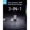 Anker Prime, 100W, 3A, 1 x USB-A - 2 x USB-C, Szürke A2688341-194644199746 4 kép