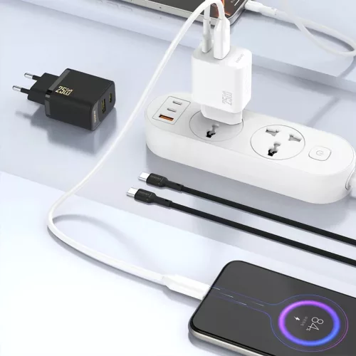 Dudao A27 25W GaN USB-C Fali Töltő - Fekete-6976625334131 2 kép