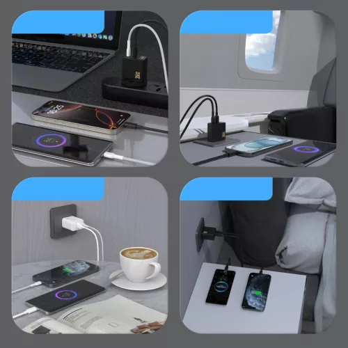 Dudao A27 Max 35W GaN fali töltő - Fekete-6977196682904 5 kép