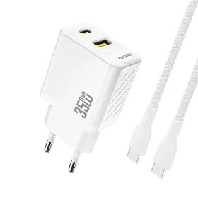   Dudao A27MaxCEU PD QC 35W USB-A USB-C Fali Töltő USB-C Kábellel - Fehér