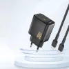 Dudao A27P 30W PD GaN USB-C fali töltő - Fekete-6976625334179 2 kép