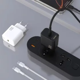 Dudao A27PCEU PD 30W GaN USB-C Hálózati Töltő Adapter USB-C Kábel-6976625334193 2 kép