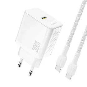 Dudao A27PCEU PD 30W GaN USB-C Falitöltő USB-C Kábellel - Fehér-6976625334186 1 kép