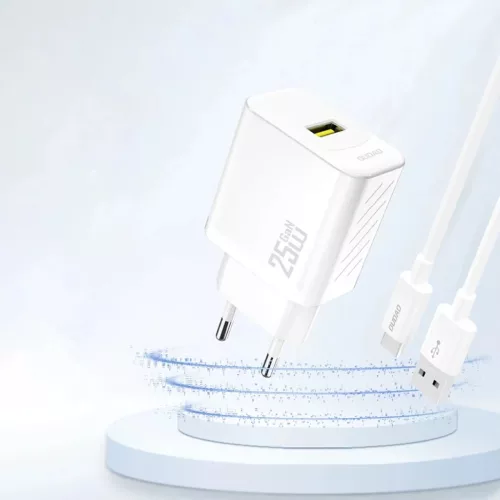 Dudao A27S 25W GaN USB-A hálózati töltő adapter - Fehér-6976625334360 2 kép