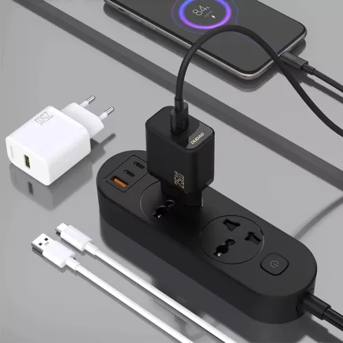 Dudao A27S 25W GaN USB-A hálózati töltő adapter - Fehér-6976625334360 3 kép