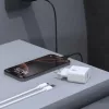 Dudao A27STEU 25W GaN USB-A fali töltő USB-A - USB-C kábellel - Fek-6976625334889 5 kép