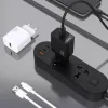 Dudao A27STEU 25W GaN USB-A fali töltő USB-A - USB-C kábellel - Fek-6976625334889 8 kép