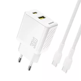 Dudao A27TCEU PD 30W GaN USB-A USB-C Fali Töltő USB-C Kábellel - Fe-6976625334223 1 kép