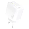 Dudao A28PEU PD 45W GaN 2xUSB fali töltő - Fehér-6976625334285 1 kép