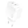 Dudao A28PEU PD 45W GaN 2xUSB fali töltő - Fehér-6976625334285 1 kép