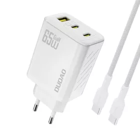   Dudao A29C 65W GaN Hálózati töltő + USB-C kábel - Fehér