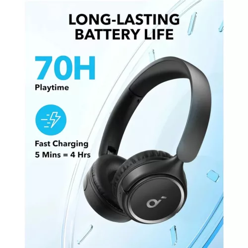Bluetooth fejlhallgató MultiPoint Anker Soundcore H30i, Fekete A3012G-194644153168 3 kép