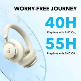 Bluetooth fejlhallgató MultiPoint Anker SoundCore Space On, Fehér A3-194644138615 2 kép