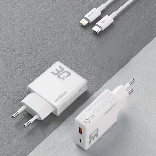 Dudao A30EUL 30W GaN hálózati töltő USB-A / USB-C + USB-C - Lightn-6976625332816 3 kép
