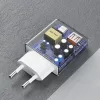 Dudao A30EUL 30W GaN hálózati töltő USB-A / USB-C + USB-C - Lightn-6976625332816 5 kép