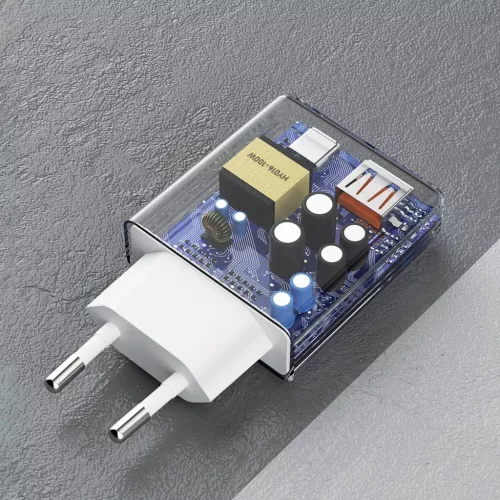 Dudao A30EUL 30W GaN hálózati töltő USB-A / USB-C + USB-C - Lightn-6976625332816 5 kép