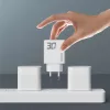 GaN Dudao A30EU 30W USB-A / USB-C Fali Töltő - Fehér-6976625332793 5 kép
