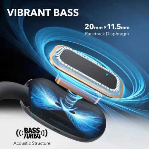 Anker SoundCore AeroFit 2, Fekete A3874G11 Vezeték nélküli fülhall-194644298876 4 kép