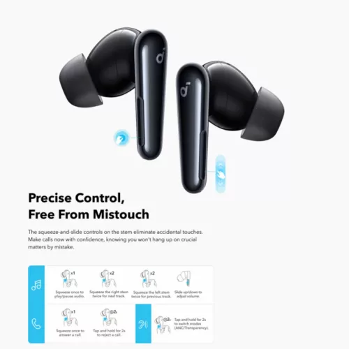 Anker SoundCore Liberty 4 Pro NC, Fekete A3954GF1-194644298272 5 kép