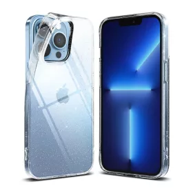  iPhone 13 Pro Ringke Air ultravékony TPU gél tok flitteres átlátszó (A549E77)