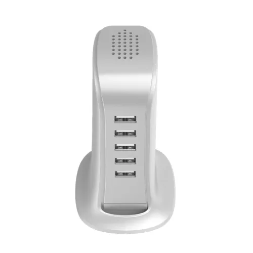 Dudao 5x USB töltő beépített EU tápkábellel fehér (A5EU)-6977196682638 7 kép