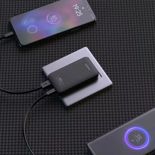 GaN Dudao A65Q 65W USB-A / USB-C PD Ultra-Vékony Fali Töltő - Feket-6976625333868 4 kép