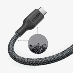 USB-C to USB-C Kábel Anker 544, 140W, 1.8m, Fekete A80F6H11-194644124236 2 kép