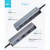 USB-C Hub Anker, 1 x USB-A 3.2 - 3 x USB-A - 1 x USB-C - 2 x HDMI, Sz�-194644227555 2 kép